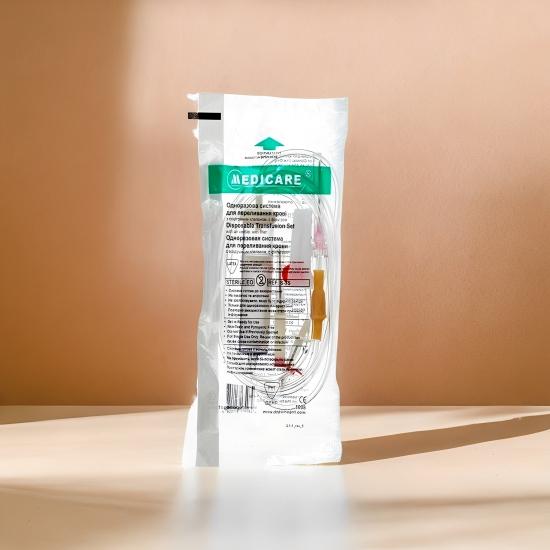 Одноразова система для переливання крові та кровозамінників “MEDICARE”